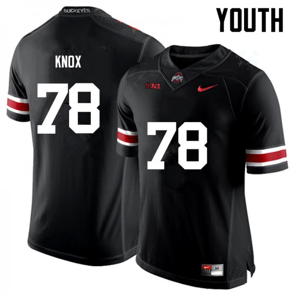 Ohio State Buckeyes #78 Demetrius Knox Youth College Jersey Black